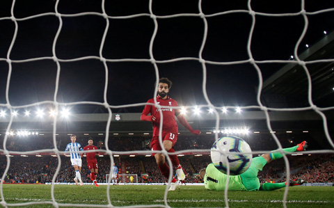 Salah ấn định tỷ số 5-0 ở phút 78