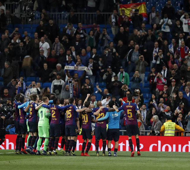 Ngày 3/3/2019: Barca giành chiến thắng tối thiểu 1-0 trước chủ nhà Real Madrid nhờ công tiền vệ Ivan Rakitic. Nhờ thắng lợi này, Barca tiến thêm một bước dài tới cuộc đua tới chức vô địch La Liga
