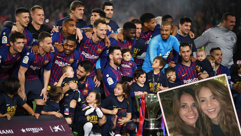 Vợ Messi và bạn gái Pique xóa bỏ hiềm khích