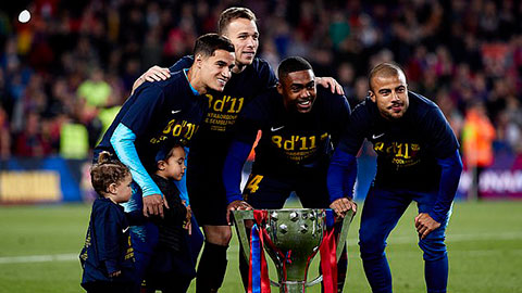 Tại Barcelona, Coutinho trở thành nhà vô địch