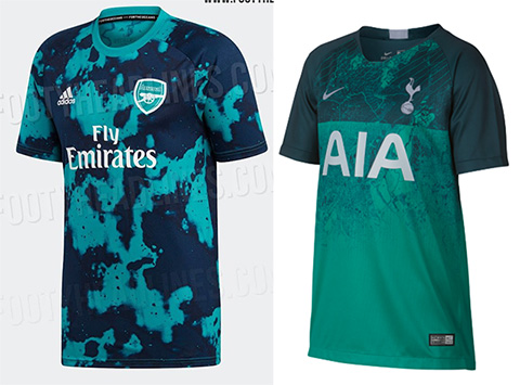 Áo đấu mới của Arsenal có thiết kế chắc khác gì Tottenham