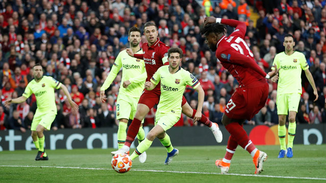 Origi mở ra hy vọng từ rất sớm cho Liverpool với bàn thắng ở phút thứ 7