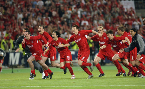 Liverpool từng làm nên kỳ tích năm 2005