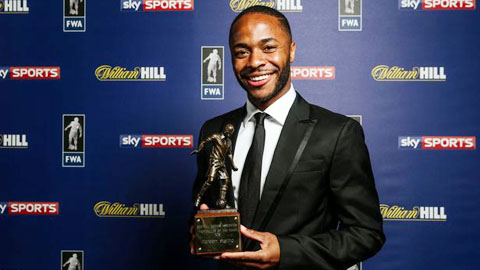 Sterling nhận giải Cầu thủ xuất sắc nhất Ngoại hạng Anh của FWA