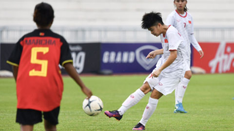 U15 nữ Việt Nam thắng 16-0 Timor Leste