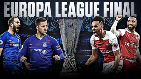 Arsenal sẽ cạnh tranh chức vô địch Europa League với Chelsea vào rạng sáng ngày 30/5