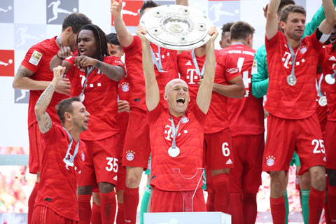Bayern đã giành chức vô địch Bundesliga 2018/19