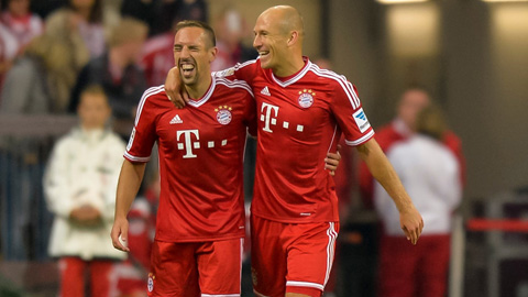 Màn chia tay ngọt ngào của Robben và Ribery