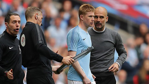 De Bruyne được tung vào sân giúp Man City thi đấu tưng bừng trong 30 phút cuối trận