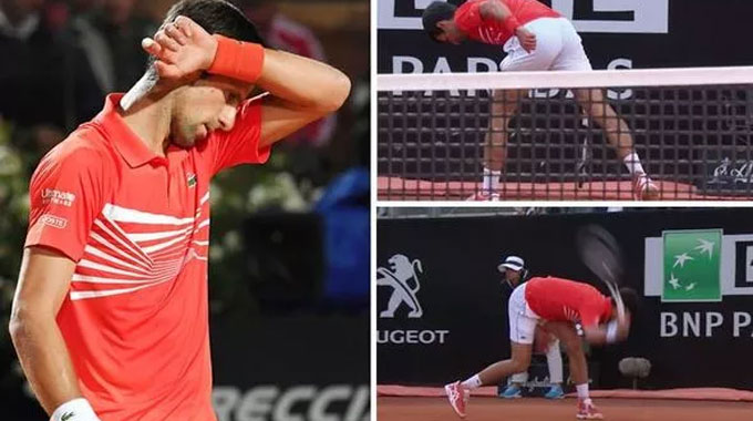 Djokovic xấu xí trong trận chung kết Rome Masters