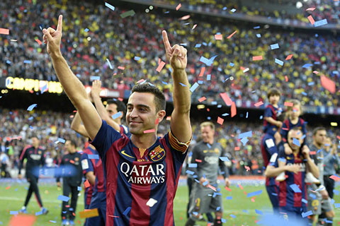 Xavi đã có sự nghiệp vinh quang cùng Barcelona