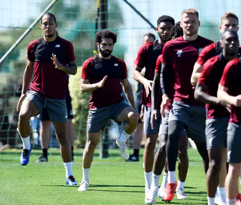 Van Dijk và đồng đội đang ráo riết tập luyện ở Marbella (TBN) chuẩn bị cho chung kết Champions League