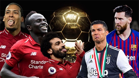 Ronaldo thất thế hơn bộ ba Liverpool ở cuộc đua Quả bóng Vàng 2019