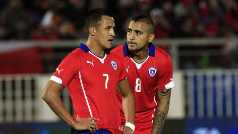 Alexis Sanchez và Vidal trở lại ĐT Chile dự Copa America