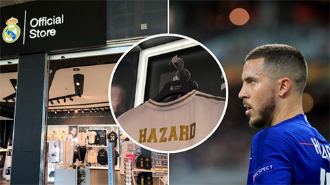 Real đã bán áo Hazard ở sân Bernabeu