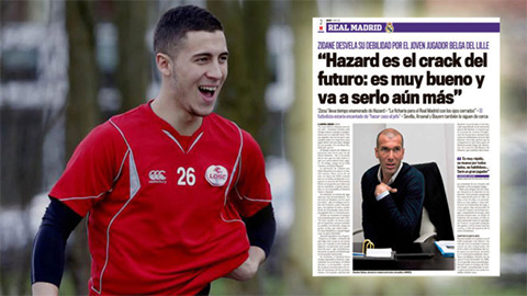 Zidane đã chờ đợi Hazard tới 10 năm
