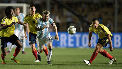 Colombia thách thức ngôi đầu với Argentina
