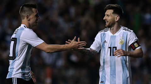 Lo Celso (trái) được kỳ vọng sẽ là đối tác ăn ý của Messi ở ĐT Argentina tại giải này