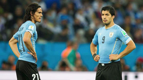 ĐT Uruguay: Cặp sát thủ Suarez - Cavani trở lại