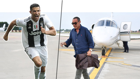 Sarri đích thân bay đến Hy Lạp gặp Ronaldo