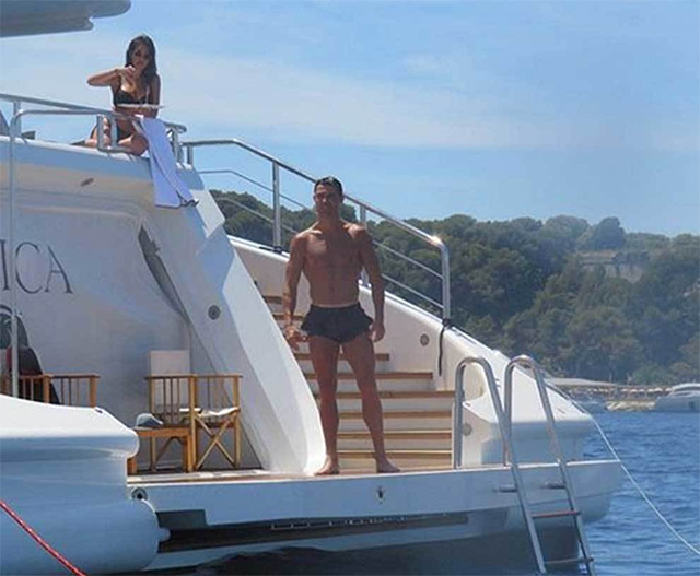 Giải pháp thuê du thuyền giúp Ronaldo đảm bảo được sự riêng tư