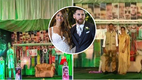 Fan cuồng tổ chức đám cưới vào đúng sinh nhật Messi