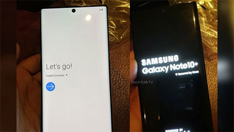 Samsung Galaxy Note 10+ bất ngờ lộ ảnh trên tay