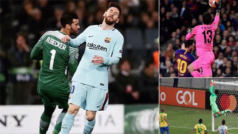Alisson trở thành cái gai khó nhổ với Messi
