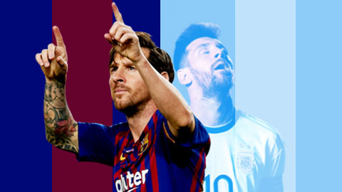 Khác biệt khủng khiếp về tỷ lệ vô địch của Messi ở Barca và ĐT Argentina