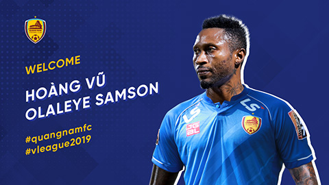 Hà Nội FC cho Quảng Nam mượn Hoàng Vũ Samson