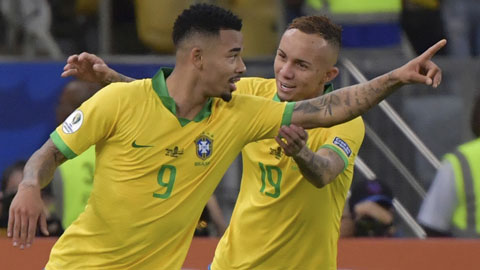 Everton (19) và Jesus đã có những màn trình diễn làm mãn nhãn NHM ở Copa America 2019
