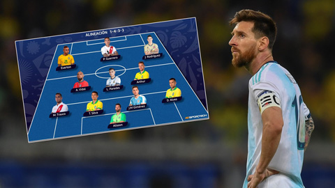 ĐHTB Copa America 2019: Chỉ 1 người Argentina nhưng không phải Messi