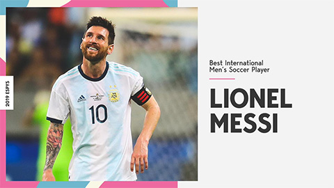 Messi giành giải cầu thủ hay nhất năm do ESPN trao tặng