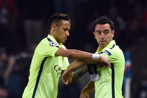 Xavi từng có thời gian 2 năm sát cánh bên cạnh Neymar