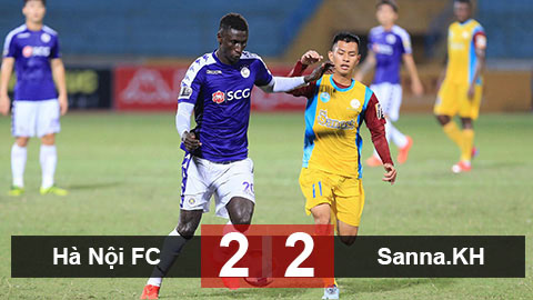 Hà Nội FC 2-2 Sanna.KH: 1 điểm quý hơn vàng của đội khách