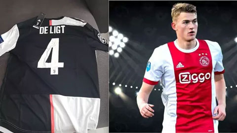 De Ligt vẫn sẽ mặc áo số 4 như ở Ajax