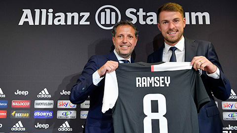Ramsey chọn số 8 ở Juventus