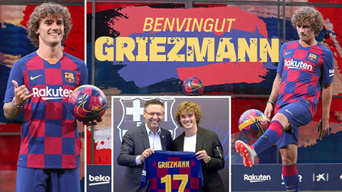 Hôm nay, Griezmann sẽ có buổi tập đầu tiên cùng Barcelona