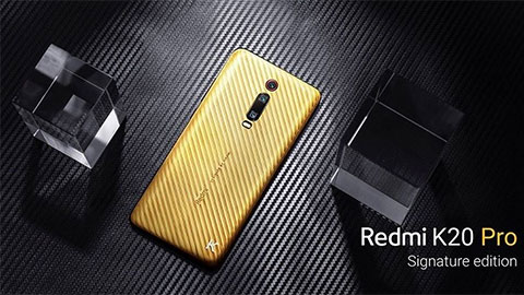 Xiaomi Redmi K20 Pro Signature 'siêu ngầu' với vỏ vàng nguyên chất, đính kim cương