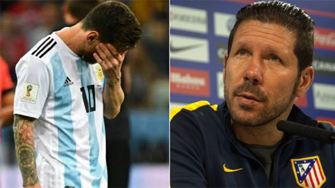Simeone ủng hộ hành động của Messi tại Copa America