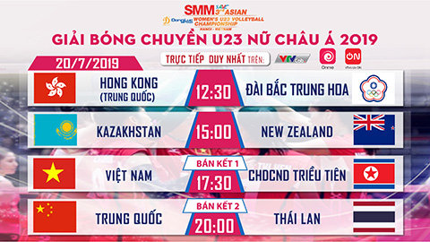 Trực tiếp bán kết bóng chuyền: Việt Nam vs CHDCND Triều Tiên trên VTVcab ON
