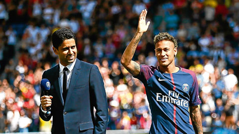 Khó có chuyện các ông chủ PSG cho Neymar tái hợp Barca