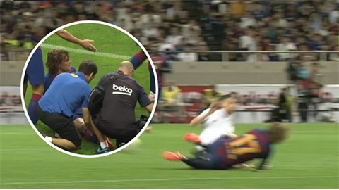 Jorginho bị fan Barca chửi rủa vì vào bóng thô bạo với Griezmann