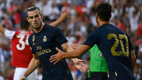 Cả Bale và Asensio đều ghi dấu ở trận hòa Arsenal