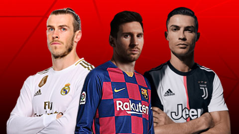 Messi, Ronaldo hay Bale được xếp hạng nào ở BXH huyền thoại?