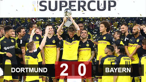 Dortmund 2-0 Bayern: Thắng thuyết phục Bayern, Dortmund giành siêu cúp Đức