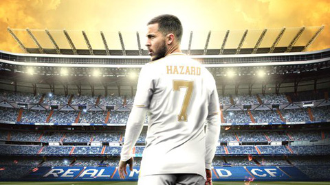 Hazard chính thức tiếp quản áo số 7 của Ronaldo ở Real