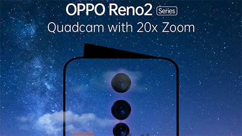 Oppo Reno 2 với camera 48MP zoom hybrid 20x, pin 4065mAh sắp trình làng