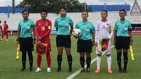 Giải VĐ nữ ĐNÁ: Đại thắng Myanmar, Việt Nam thắng tuyệt đối ở vòng bảng