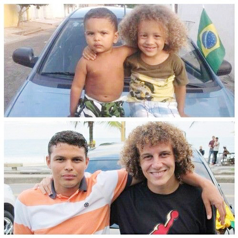 Luiz và người hàng xóm sát vách thủa thơ ấu Thiago Silva